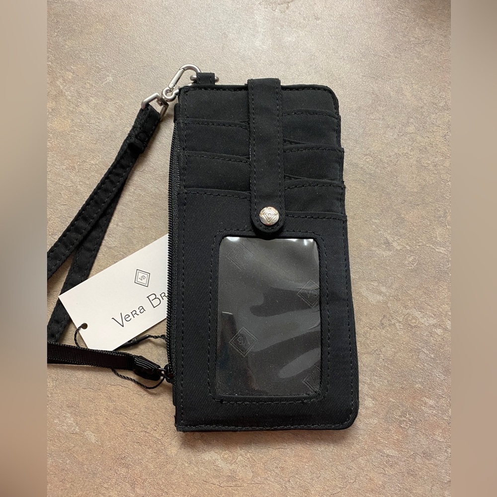 Vera Bradley slim wallet, black